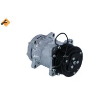 Kompressor Klimaanlage mit Keilrippenriemenscheibe 119mm NRF für 32874