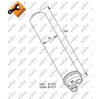 Dryer Air conditioner anti-humidity NRF suitable for e.g. VW TIGUAN