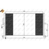 Kondensator Klimaanlage mit Dichtring NRF für u.a. JAGUAR X-TYPE