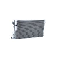 Air conditioning condenser with sealing ring NRF for NISSAN QASHQAI and others