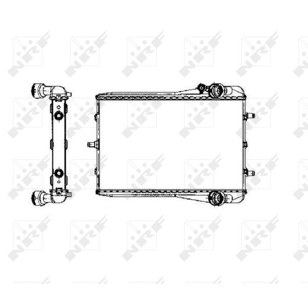 Radiator engine cooling NRF for PORSCHE 911