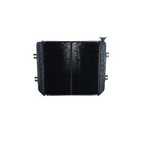 Radiator engine cooling cooling fins brazed 450 - 445 mm copper NRF for NISSAN