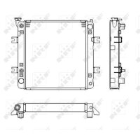 Radiator engine cooling cooling fins brazed 430 - 400 mm NRF for NISSAN
