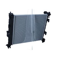 Radiator engine cooling 470 - 430 mm alu NRF for e.g. OPEL MERIVA