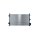 Radiator engine cooling 565 - 396 mm alu NRF for e.g. OPEL VECTRA