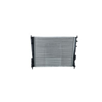 Radiator engine cooling fins 494 - 392 mm aluminium NRF for RENAULT TWINGO