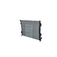 Radiator engine cooling fins 494 - 392 mm aluminium NRF for RENAULT TWINGO