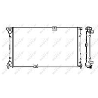 Kühler Motor Kühlrippen gelötet 780 - 445 mm Alu NRF für u.a. NISSAN PRIMASTAR