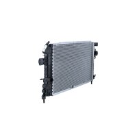 Kühler Motorkühlung Kühlrippen gelötet 601 - 366 mm Alu NRF für u.a. OPEL ASTRA