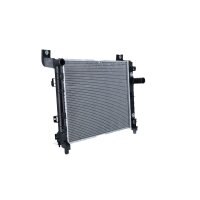 Radiator engine cooling cooling fins brazed 597 - 475 mm aluminium NRF for DODGE