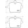 Brake pad set disc brake 18 mm BREMBO suitable for e.g. BMW X5