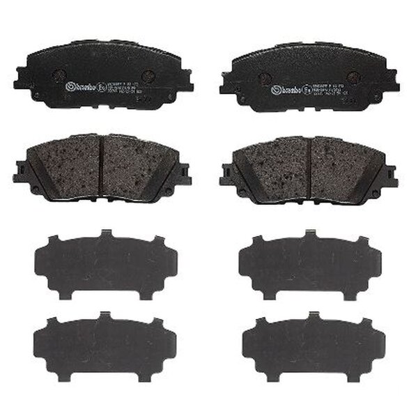 Brake pad set disc brake 17 mm BREMBO suitable for e.g. LEXUS UX