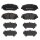 Brake pad set disc brake 17 mm BREMBO suitable for e.g. LEXUS UX