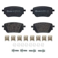 Brake pad set disc brake 17 mm BREMBO for MERCEDES-BENZ...