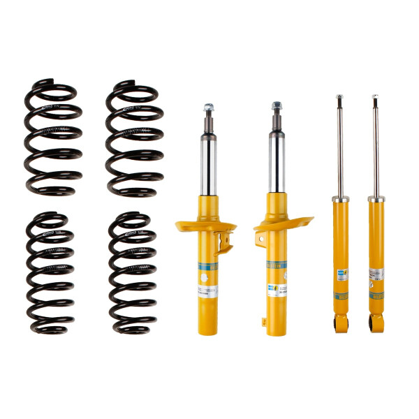 Suspension Kit Springs/Shock Absorbers gas pressure BILSTEIN for SEAT LEON