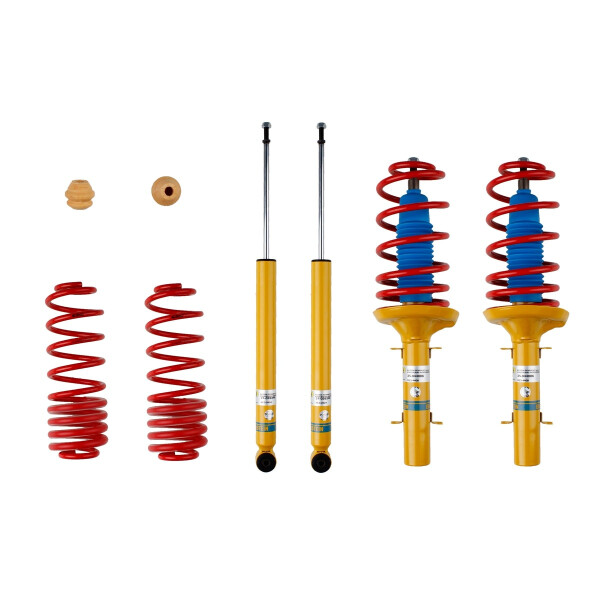 Suspension Kit Springs/Shock Absorbers gas pressure BILSTEIN for SEAT LEON