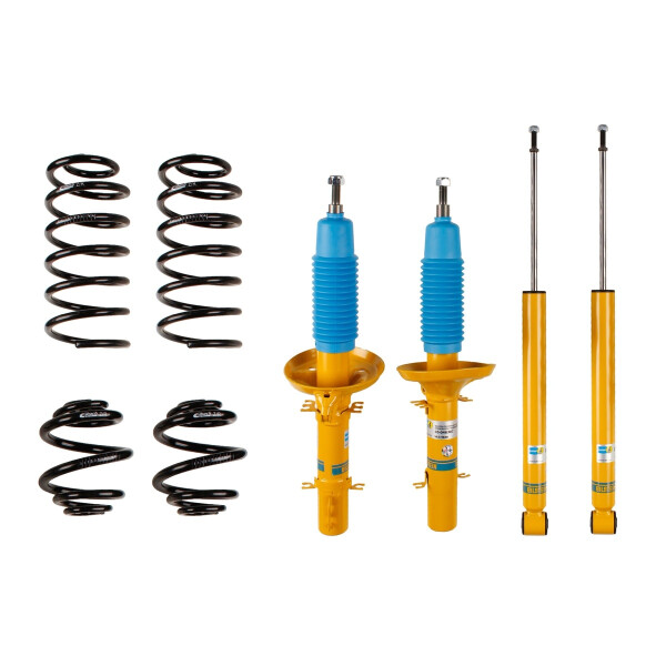 Suspension Kit Springs/Shock Absorbers gas pressure BILSTEIN for SEAT LEON
