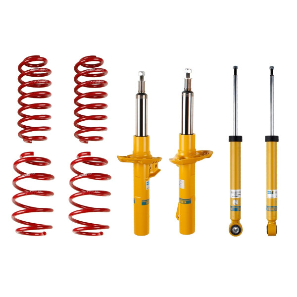 Suspension Kit Springs/Shock Absorbers gas pressure BILSTEIN for SEAT LEON