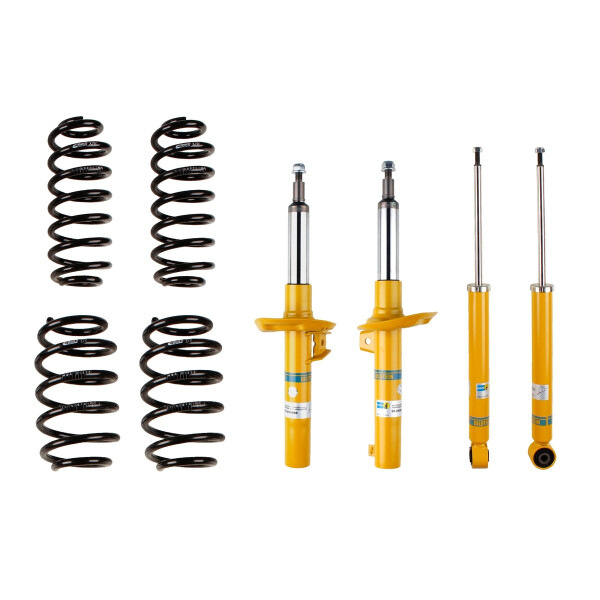 Suspension Kit Springs/Shock Absorbers Gas Pressure BILSTEIN for VW GOLF