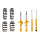 Suspension Kit Springs/Shock Absorbers Gas Pressure BILSTEIN for VW GOLF