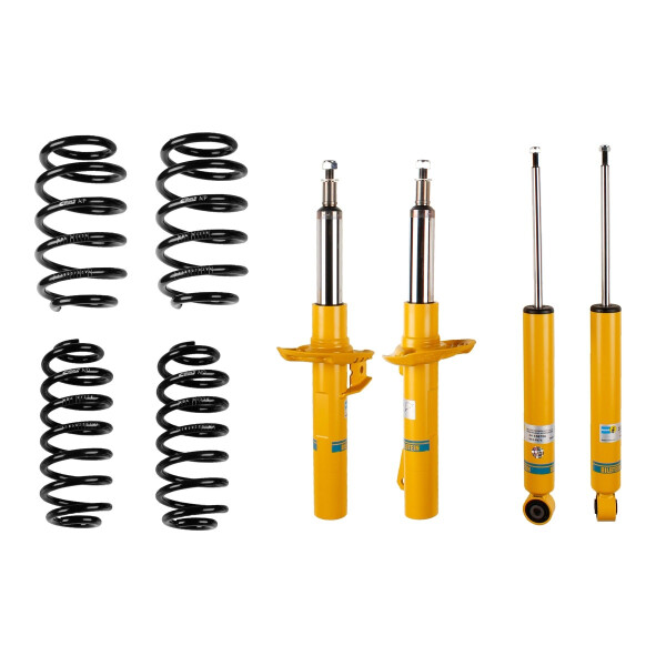 Suspension Kit Springs/Shock Absorbers Gas Pressure BILSTEIN for VW GOLF