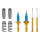 Suspension Kit Springs/Shock Absorbers gas pressure BILSTEIN for SEAT TOLEDO