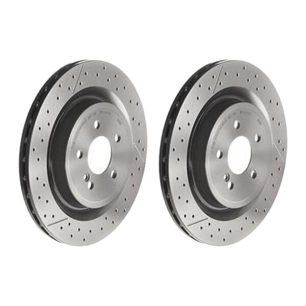 2 brake discs perforated Ø 330 mm 22 mm BREMBO for MB A-CLASS and others