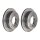 2 brake discs ventilated Ø 345 mm 18 mm BREMBO for TOYOTA LAND and others