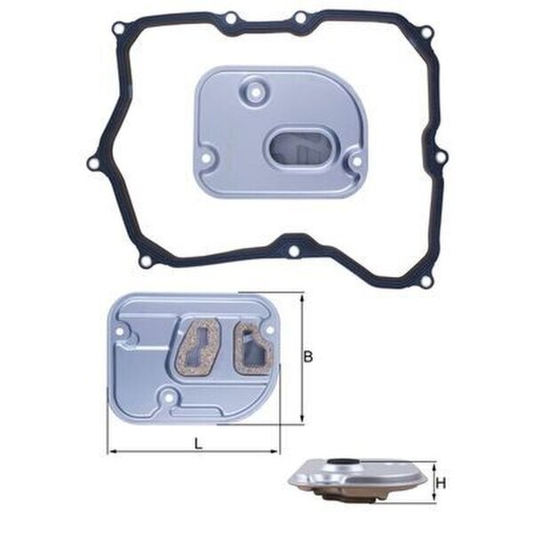 Hydraulikfilter Automatikgetriebe Filtereinsatz MAHLE für VW TIGUAN (5N_)