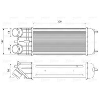 Intercooler VALEO for PEUGEOT 207 SW