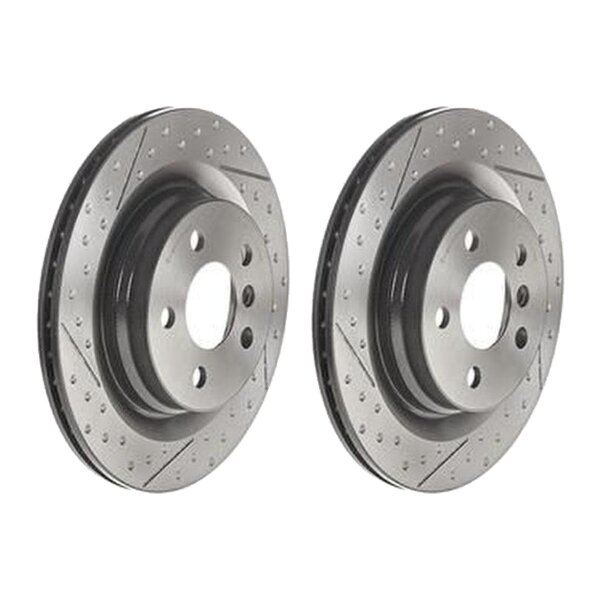 2 brake discs perforated Ø 300 mm 20 mm BREMBO for e.g. MINI MINI CLUBMAN