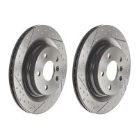 2 brake discs perforated Ø 300 mm 20 mm BREMBO for...