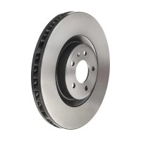 2 brake discs slotted Ø 350 mm 34 mm coated BREMBO...
