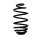 Suspension spring rear axle Ø 12.8 mm 303 mm EIBACH for e.g. OPEL ASTRA H Cara