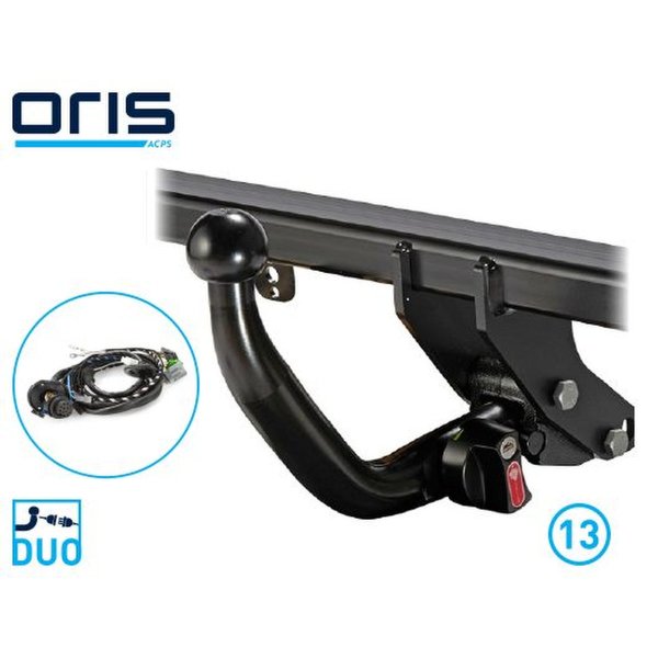 Trailer hitch KIT horizontal removable 13-pin electrical kit ACPS-ORIS for FORD ECOSPORT