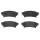 Brake pad set disc brake wear warning contact 15 mm BREMBO for LEXUS IS