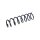 Suspension Spring Rear Axle Coil Spring TRISCAN suitable for BMW 5 Series