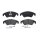Brake pad set disc brake wear warning contact 18 mm BREMBO for FORD FOCUS