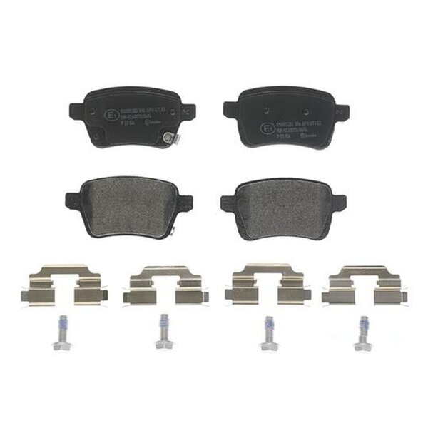 Bremsbelagsatz Scheibenbremse 17 mm BREMBO passend für FIAT 500L