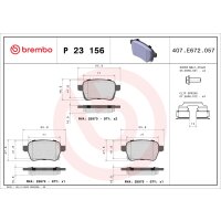 Bremsbelagsatz Scheibenbremse 17 mm BREMBO passend...