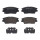 Brake pad set disc brake 18 mm BREMBO for SSANGYONG TIVOLI and others