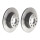 2 brake discs full Ø 272 mm 10 mm coated BREMBO for SEAT LEON and others
