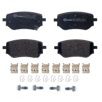 Brake pad set disc brake 18 mm BREMBO for MERCEDES-BENZ...