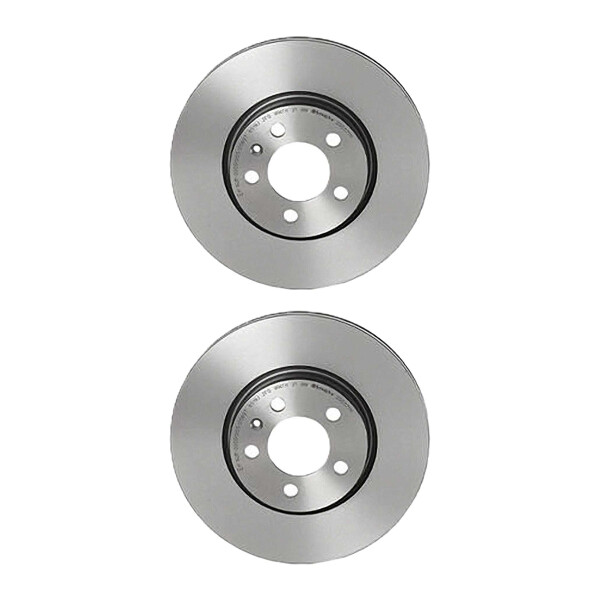 2 brake discs ventilated Ø 276 mm 24 mm BREMBO for SEAT IBIZA and others