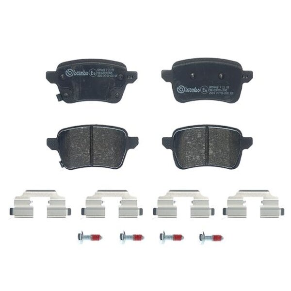 Brake pad set disc brake 18 mm BREMBO suitable for e.g. FIAT TIPO