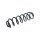 Suspension Spring rear axle coil spring TRISCAN for e.g. VW TOURAN