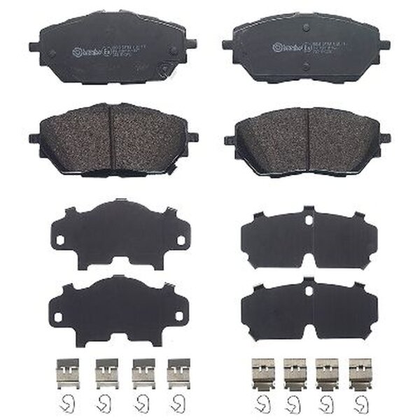 Brake pad set disc brake 18 mm BREMBO suitable for e.g. TOYOTA C-HR