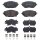 Brake pad set disc brake 18 mm BREMBO suitable for e.g. TOYOTA C-HR