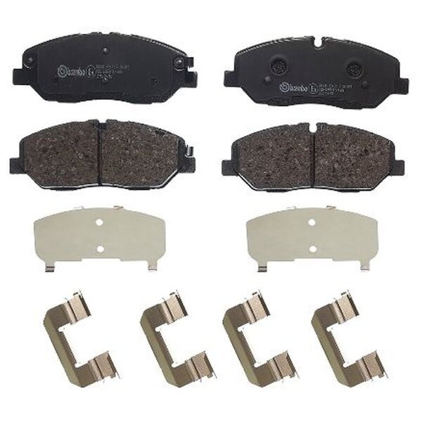 Bremsbelagsatz Scheibenbremse 21 mm BREMBO für u.a. HYUNDAI H350