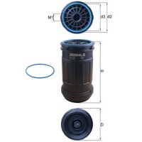 Kraftstofffilter Anschraubfilter 114,2mm MAHLE für...